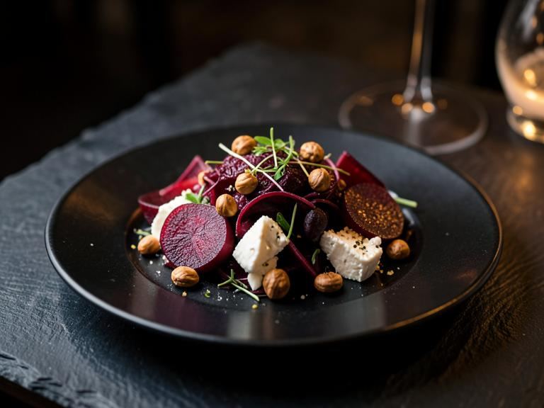 Roast Beetroot & Crowdie at Òran Mór